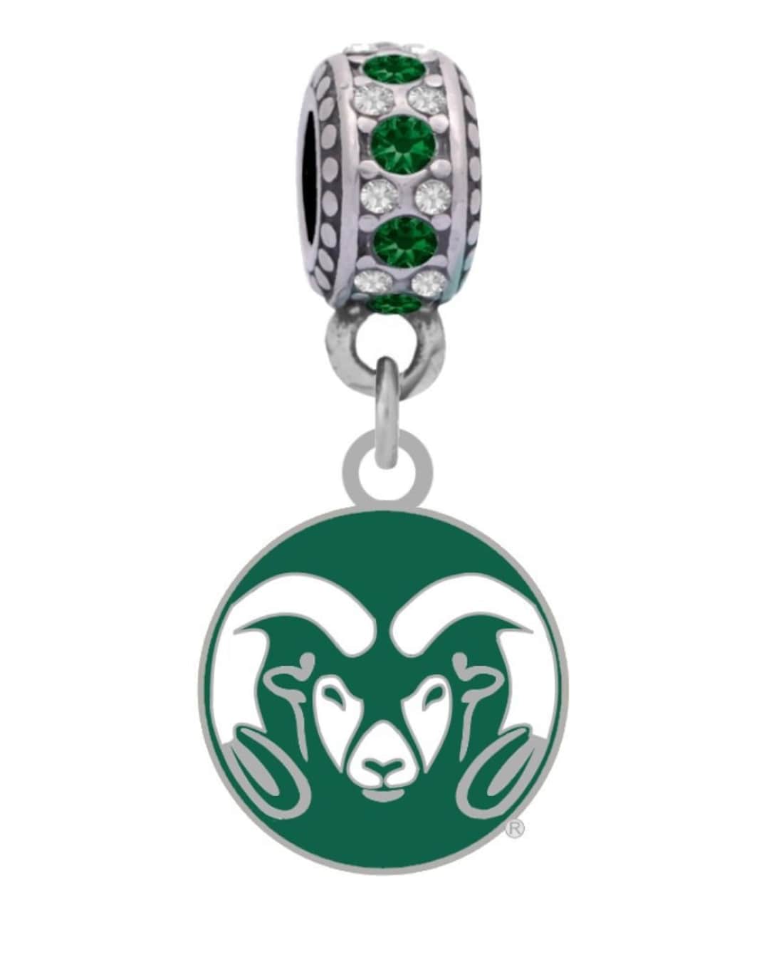 Colorado State University (CSU) Mens 3-Piece Bracelet - CSU Rams - Ftbl Charm