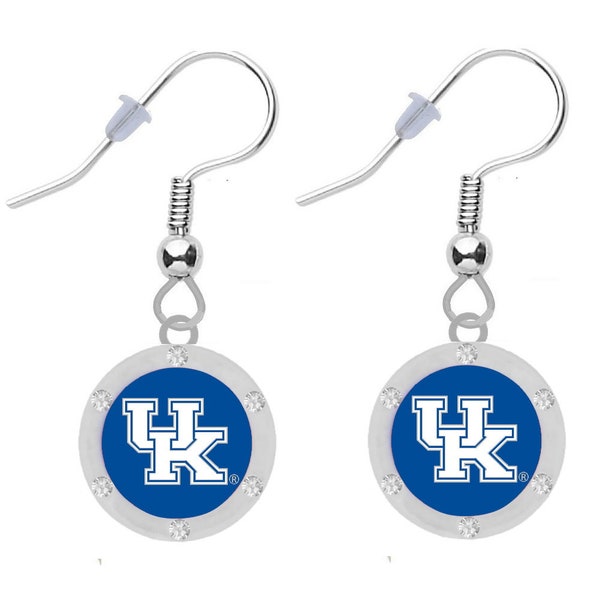 University of Kentucky Wildcats Crystal Earrings