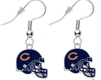 CHICAGO BEARS HELMET Earrings