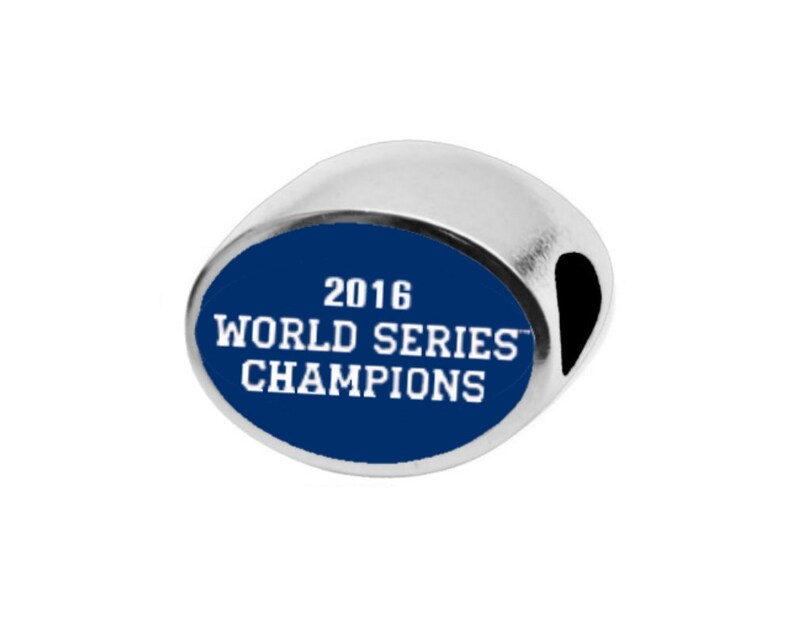CHICAGO CUBS WORLDS Series Bead Fits Large Hole European Style Bracelets