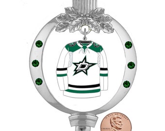 Dallas Stars Lg White Jersey Ornament