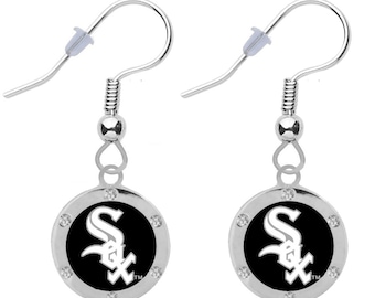 CHICAGO WHITE SOX Crystal Earrings