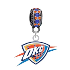 OKLAHOMA CITY THUNDER-logobedel past op armbanden in Europese stijl met groot gat