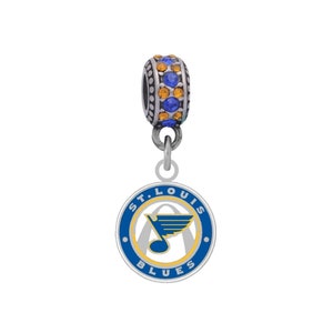 ST LOUIS BLUES Charm Fits Compatible With Pandora Style Bracelets