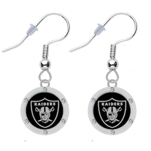 LAS VEGAS RAIDERS Crystal Earrings