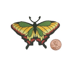 MULI-COLORED BUTTERFLY Applique Iron-on Patch