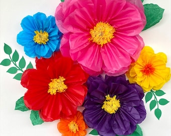 Fiesta Tissue Paper Flower Set: XL Wedding Backdrop Decor