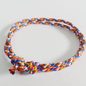KNOTS Thai Buddhist Braided Cotton Wristband Bracelet Monk Blessed Friendship Fair Trade Handmade adjustable #14
