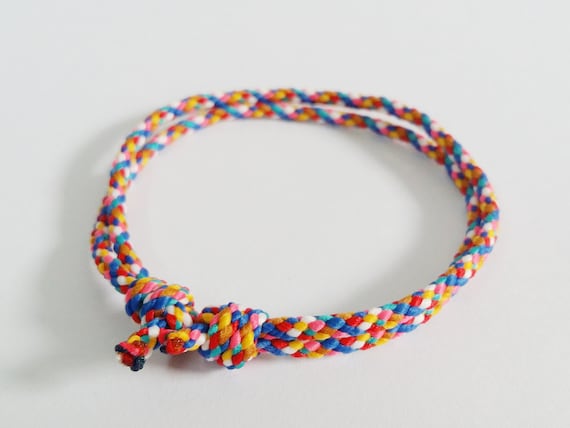 KNOTS Thai Buddhist Braided Cotton Wristband Bracelet Monk Blessed