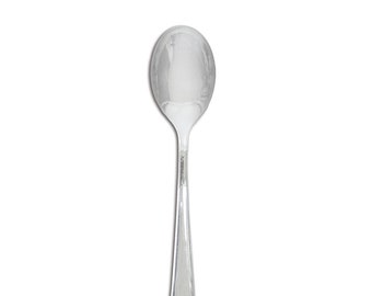 Disposable Plastic Spoons -  Shiny Silver 50 Ct.,