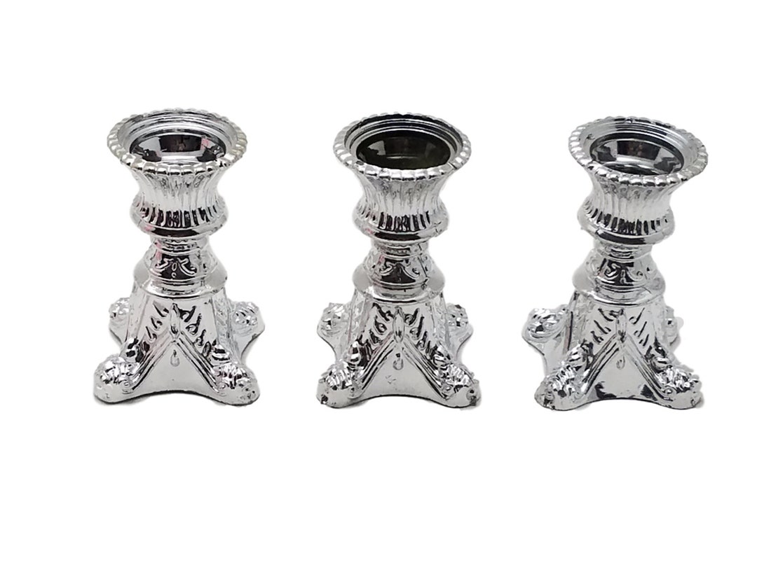 12 Pedestal Plastic Acrylic Candle Holders for Taper Candles Etsy