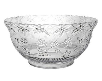 12 qt. Embossed Punch Bowls - Clear