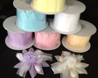 Star Pull Bow Ribbon for Jordan almonds candy decorations wedding favors makes 30 stars