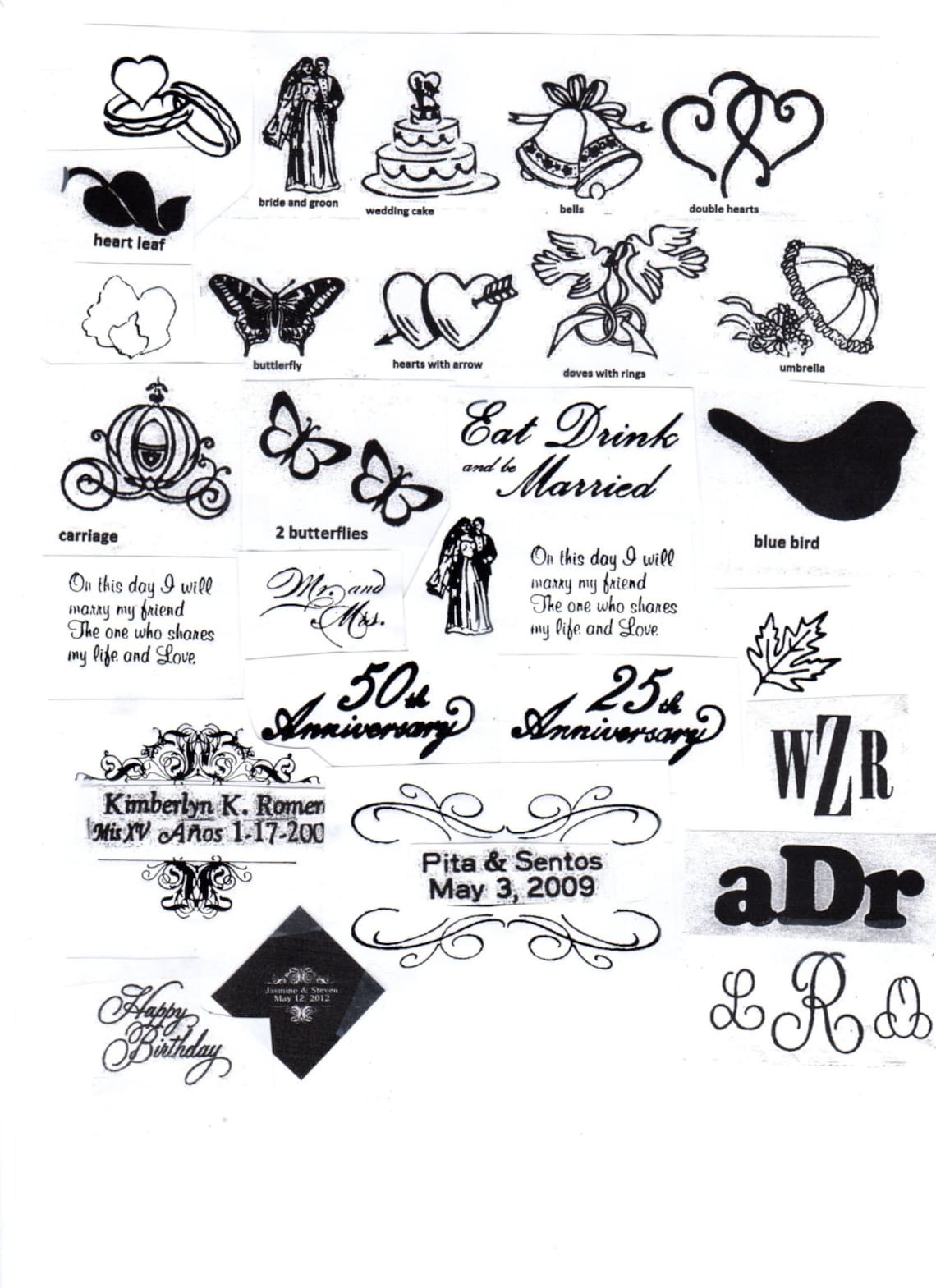 50 Gold Image Tent Style Ivory Place Cards 4.25 X 1.75 | Etsy