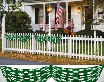 Shamrocks Fabric Bunting 5.5 ft long St Patrick's Decoration