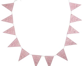 It's A Girl Pennant Banner Party Accessory Decoration 12 ft long 10 inch wide