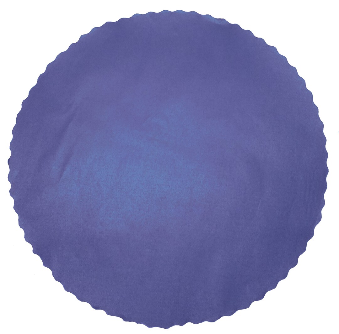 Royal Blue Paper Placemats 14 Inch Diameter Scalloped 12 Pieces 24