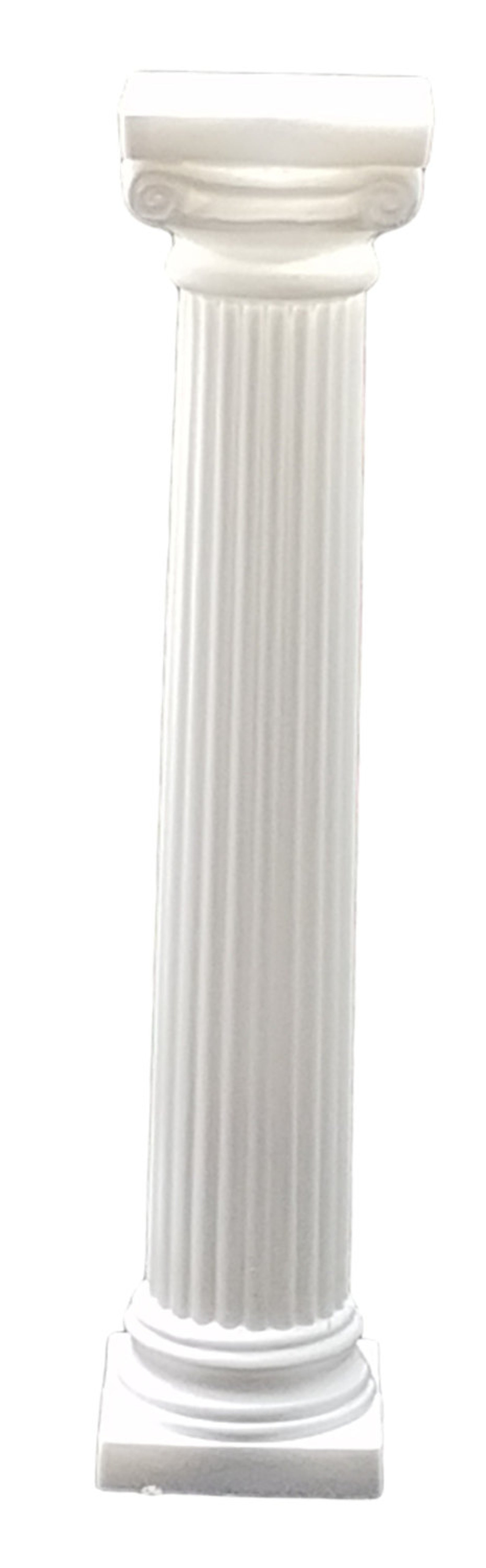 8 White Plastic Pillars Small Pedestals Stands 9 Inches Tall Etsy