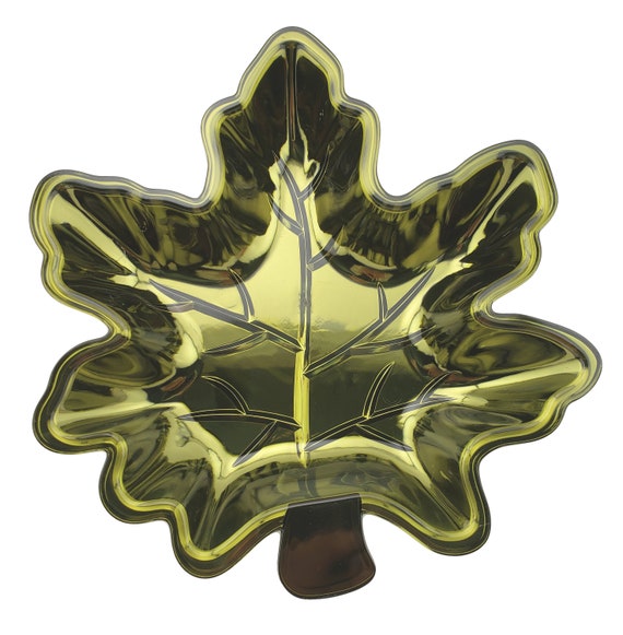 Details about   Leaf Shaped Dishes Set of 3 in Metallic Color 