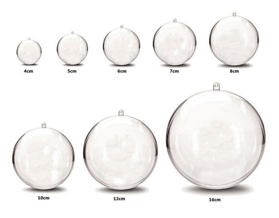 Clear Plastic Ball Fillable Ornament Favor 6.0" 156mm 1 Piece 