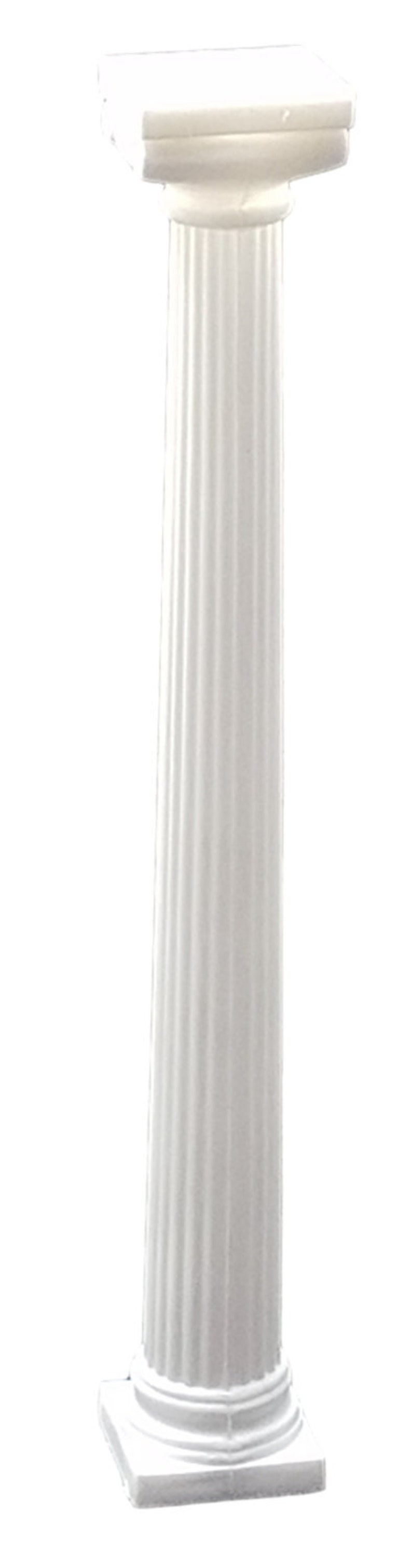 6 White Plastic Pillars Small Pedestals Stands 3 Inches 9 Etsy UK