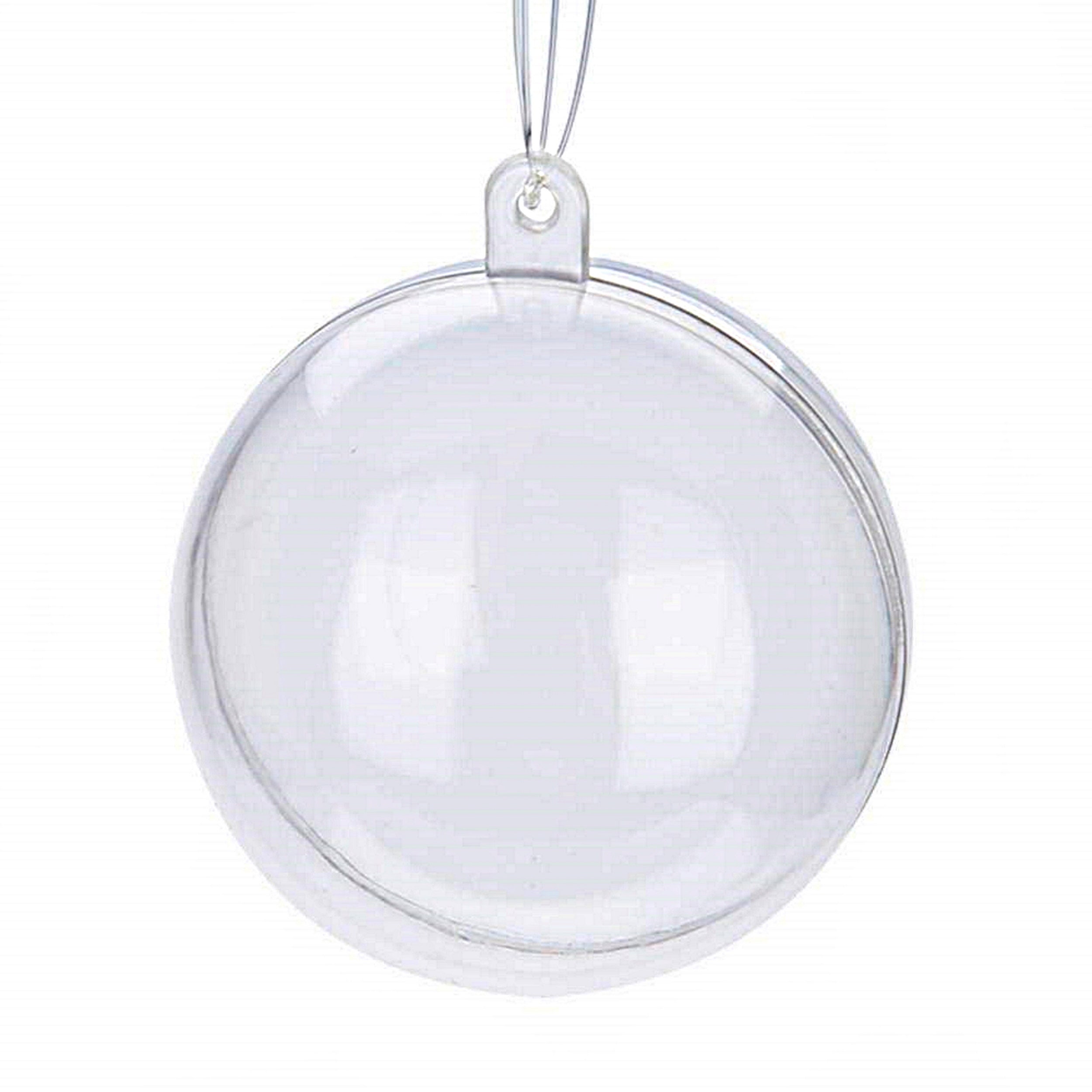 12 CLEAR PLASTIC Bell fillable Ornament favor 4 100mm $12.95 - PicClick