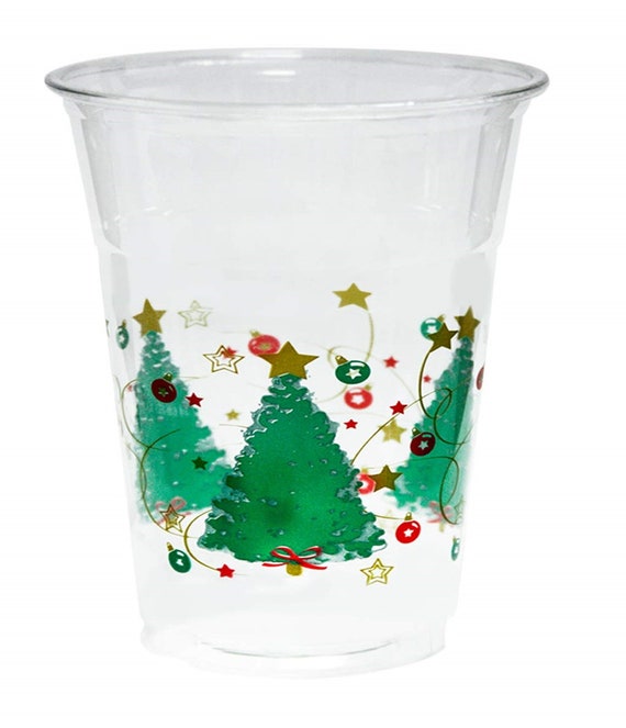 16 Oz. Soft Plastic Cups Christmas Tree 20 Ct. 