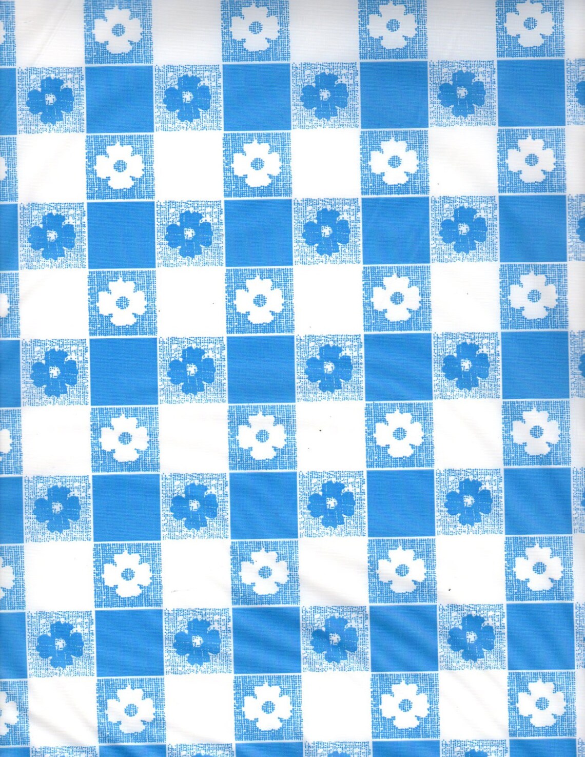 Blue and White Gingham Table Cover Tablecloth Plastic 84 Etsy
