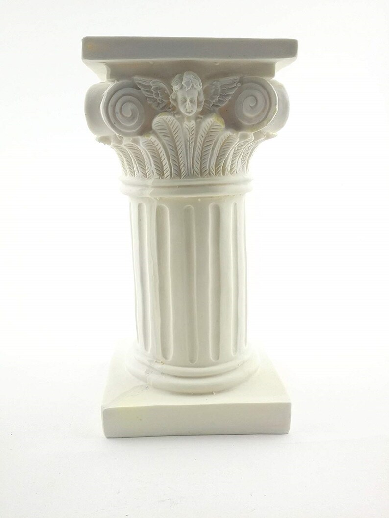 8 Inch Tall Poly Resin PILLAR White Pedestal Stand 3.5 X Etsy Denmark