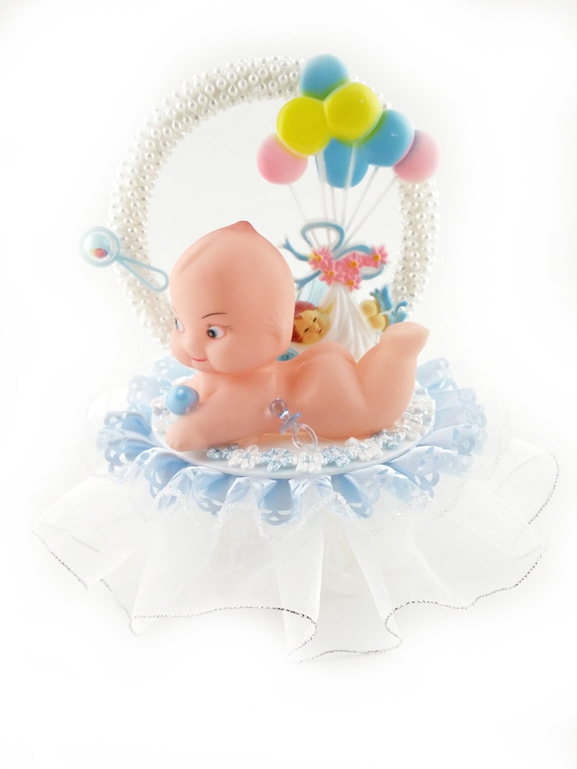 Large Kewpie Doll Baby Shower Birthday Cake Top Etsy