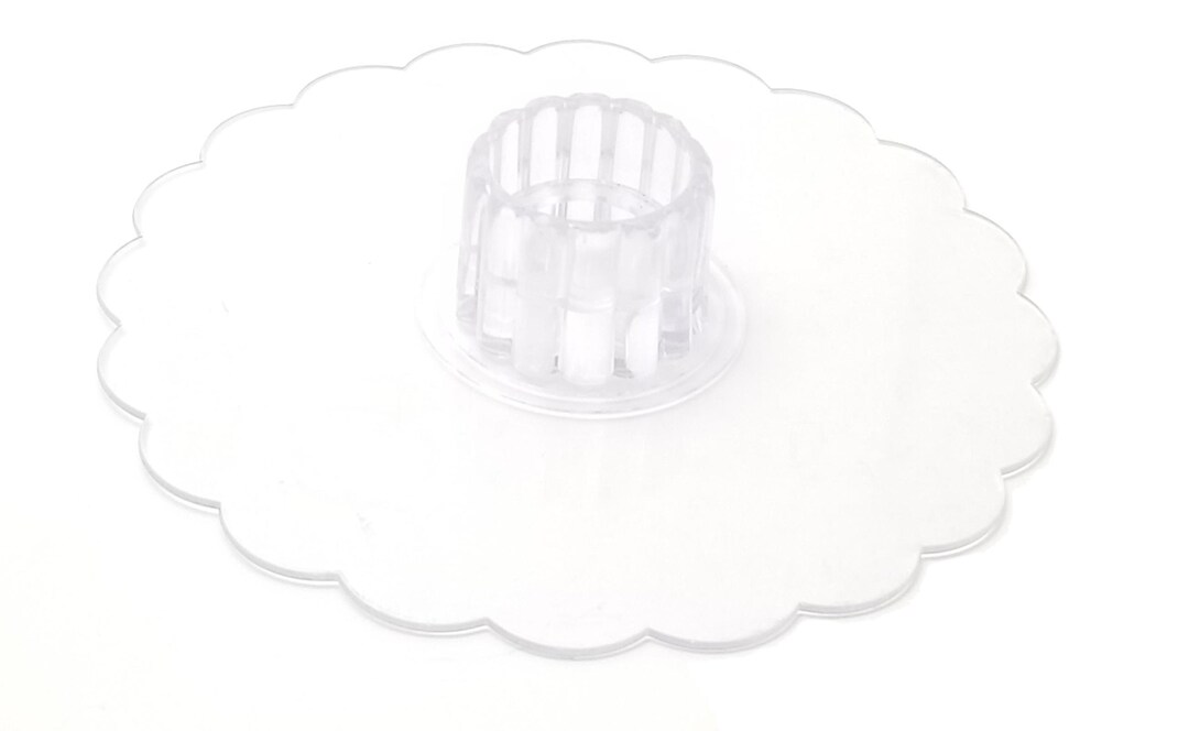 6 Clear Plastic Centerpiece Top / Bottom Plates 6 Etsy