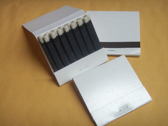 Party Favors Plus 50 Plain White Cover Wooden Matches Box Matches