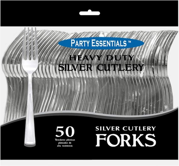 Clear Plastic Forks, 100 Count: Disposable Utensils and Cutlery, Great for  Parties, Office & School