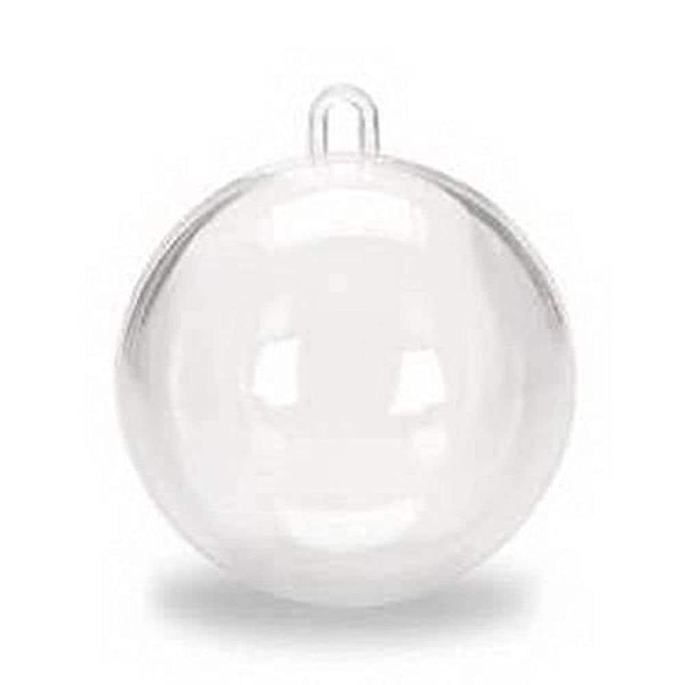 12 clear plastic ball fillable ornament favor 1 5 40mm etsy plastic fillable christmas ornaments
