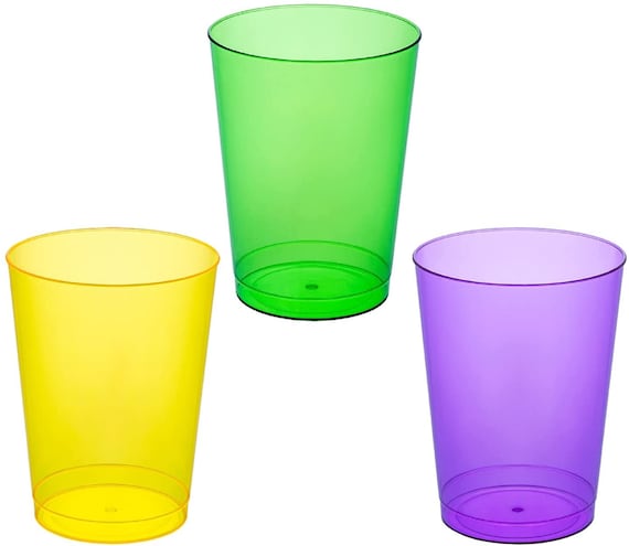 Vasos de plástico duro de 10 onzas Vasos 50 piezas Tazas de fiesta