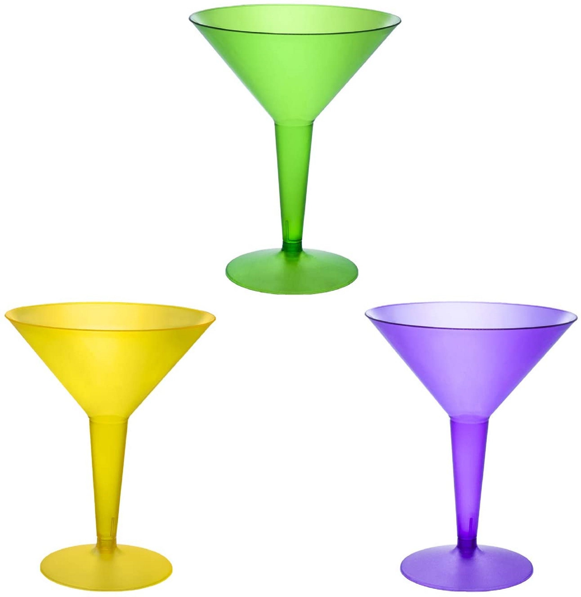 Plastic Mini Martini Glass Custom Printed