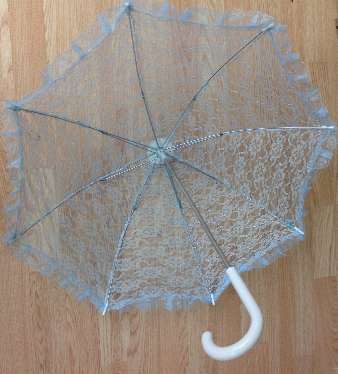 36" Lace baby  bridal shower umbrella  parasol 7 colors 
