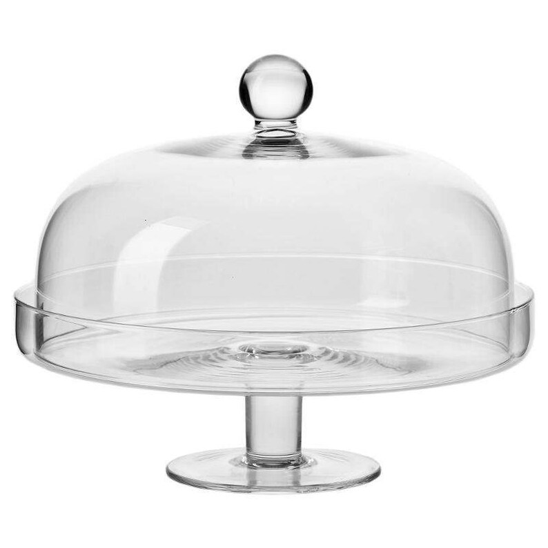 12 Miniature Plastic Clear Acrylic Cake Holder With Dome Oval Etsy