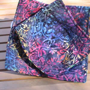 Microwave Bowl Cozies in Mardi Gras and Batik print