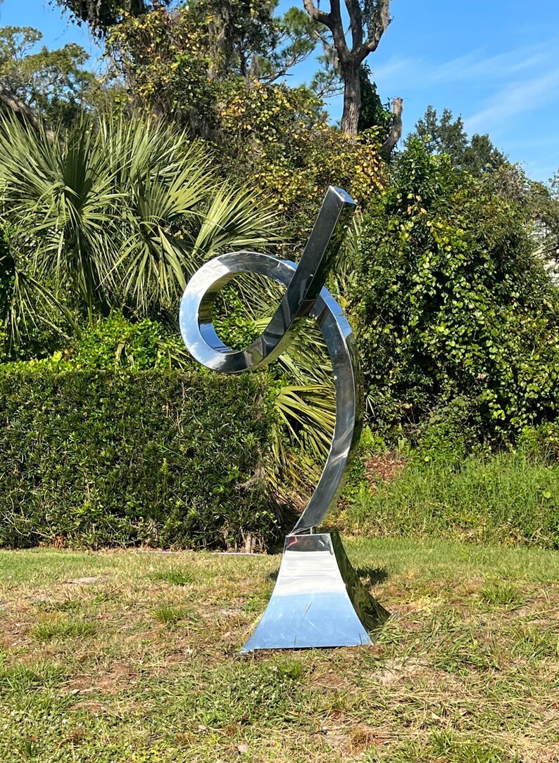 Loop available High Polished Stainless Steel Outdoor Yard Sculpture, Abstract Artwork - Etsy
