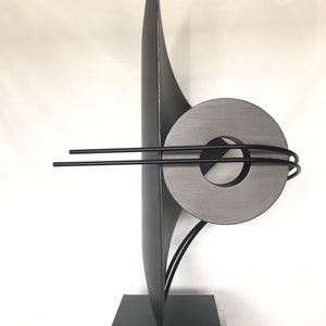 Stainless Steel Tabletop Artwork, Modern Garden Decor, Abstract Designs (Sail)