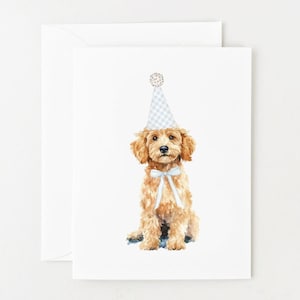 Goldendoodle Birthday Card, Dog Birthday Card, Blank Card for Birthday, Labradoodle