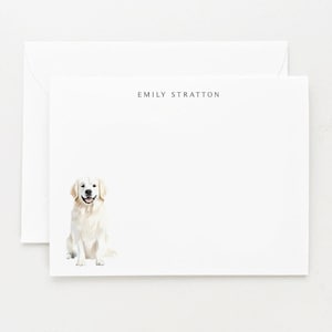 Great Pyrenees Stationery, Personalized Dog Gift, Birthday Gift, Monogrammed Cards