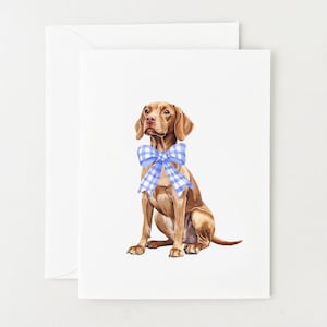 Vizsla Stationery, Folded Cards Set of 8, Dog Painting Stationery Set, Thank You Cards, Birthday Cards