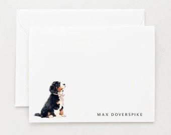 Cadeau bouvier bernois, papeterie chien, cadeau personnalisé, notes de chien