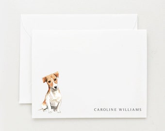 Jack Russell Stationery, Personalized Dog Gift, Jack Russell Terrier