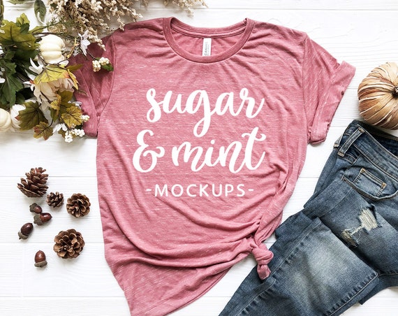 Fall T-Shirt Mockup Bella Canvas 3650 Unisex Mauve Fall T-Shirt Mockup Bella Canvas 3650 Unisex Mauve
