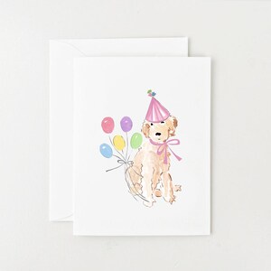 Labradoodle Birthday Card, Dog Birthday Card, Goldendoodle, Australian Labradoodle