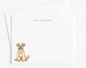 Wheaten Terrier Note Card Set: Personalized Dog Stationery