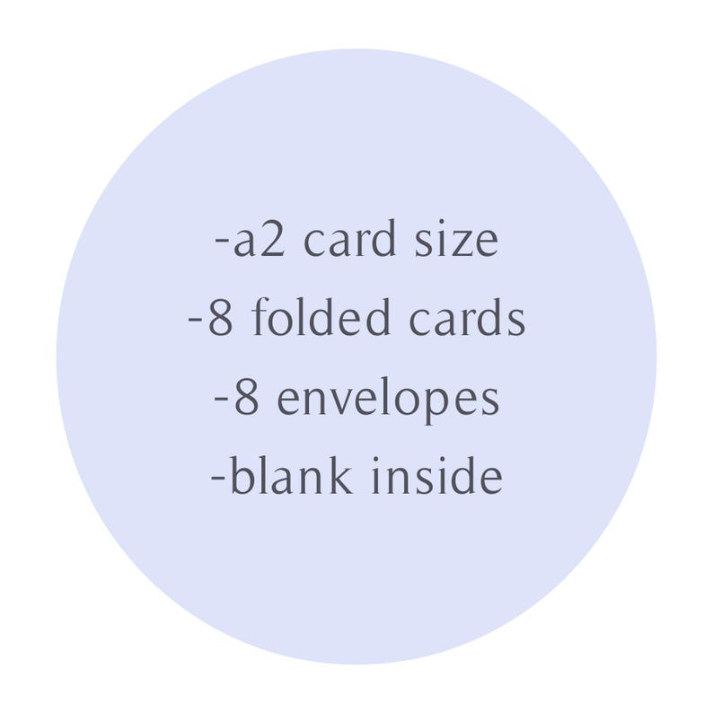 Folk Floral Stationery, Set of 8 Folded Cards With Monogram - Etsy